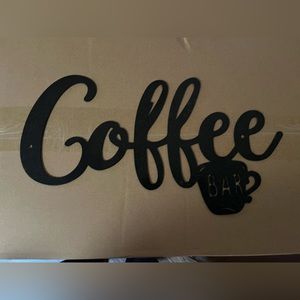 Coffee bar sign